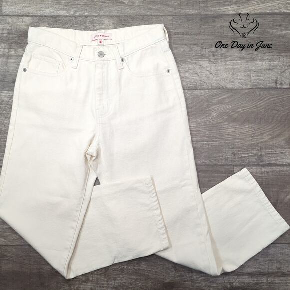 Lucky Brand 90s Loose High Rise Crop Jeans Size 2 - Picture 1 of 6